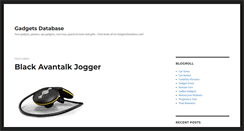 Desktop Screenshot of gadgetsdatabase.com